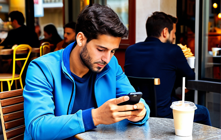 Strategic Royal Match Player**

"A focused Royal Match player, fully clothed in casual attire, deeply engrossed in a challenging level on their mobile phone. They are sitting at a brightly lit café table in Madrid, Spain, surrounded by a half-finished café con leche and scattered churros. The atmosphere is vibrant and energetic.  Perfect anatomy, correct proportions, well-formed hands, natural pose, safe for work, appropriate content, fully clothed, professional digital art, high resolution."

**