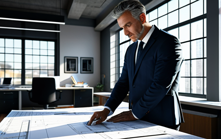 **

"A skilled architect, fully clothed in professional attire, reviewing blueprints in a sunlit, modern architectural office, surrounded by models and design tools, safe for work, appropriate content, perfect anatomy, correct proportions, natural pose, professional, high-resolution rendering, realistic lighting."

**